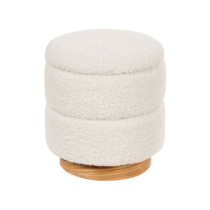 Teddy Storage Pouffe White OGDEN