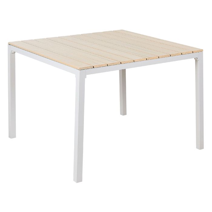 Garden Dining Table 95 x 95 cm Beige PRATO