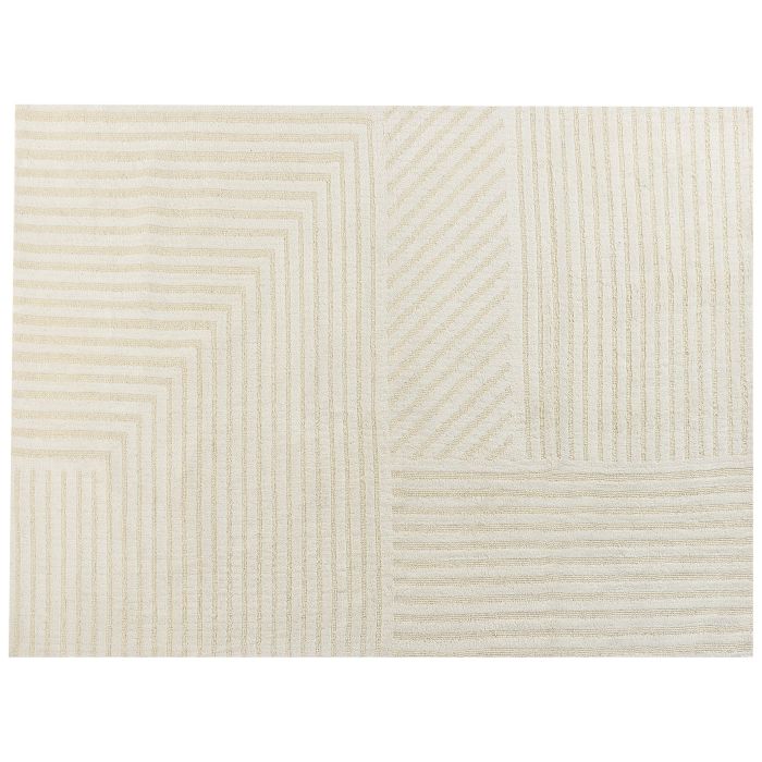 Wool Area Rug 300x400cm Beige