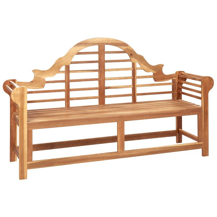 Acacia Wood Garden Bench Light MARLBORO