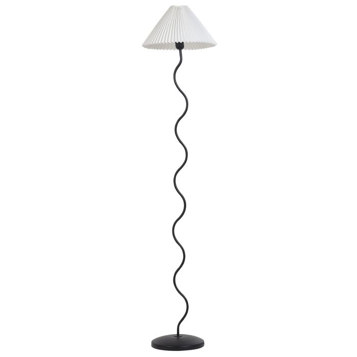 Metal Floor Lamp Black and White JIKAWO
