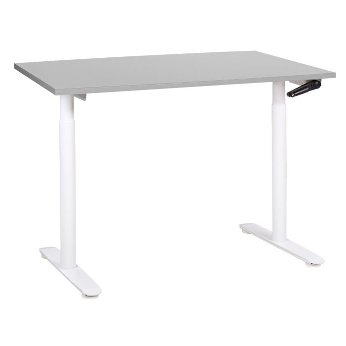 Adjustable Standing Desk 120 x 72 cm Grey and White DESTINAS