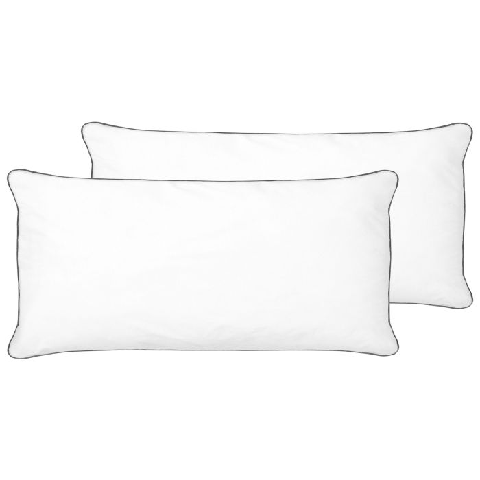 Set of 2 Microfibre Bed High Profile Pillows 40 x 80 cm PELISTER