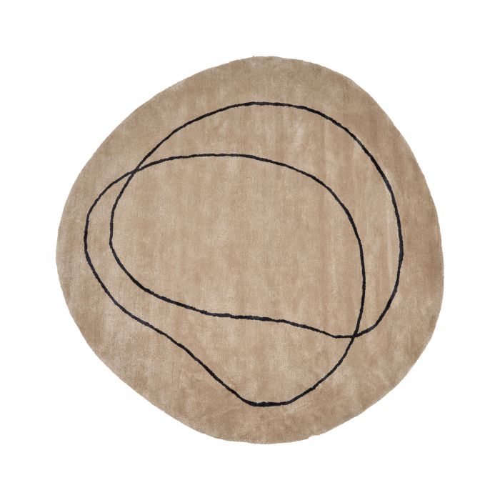 Viscose Area Rug 200cm Beige