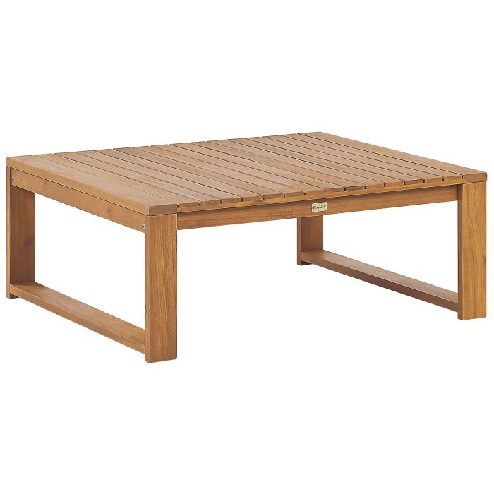 Certified Acacia Wood Garden Coffee Table 90 x 75 cm Light TIMOR II