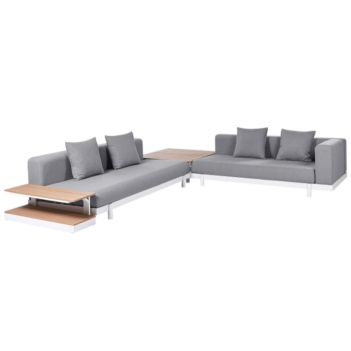 5 Seater Sofa Set with Coffee Tables Grey MISSANELLO