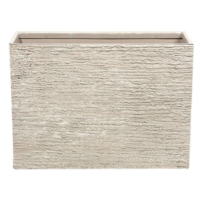 Rectangular Plant Pot 29 x 70 x 50 cm Beige EDESSA