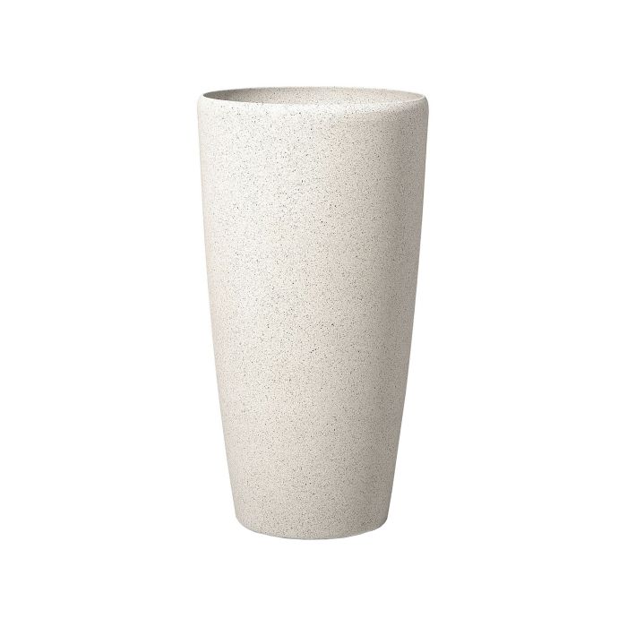 Plant Pot Stone 39 x 39 x 75 cm Beige ABDERA
