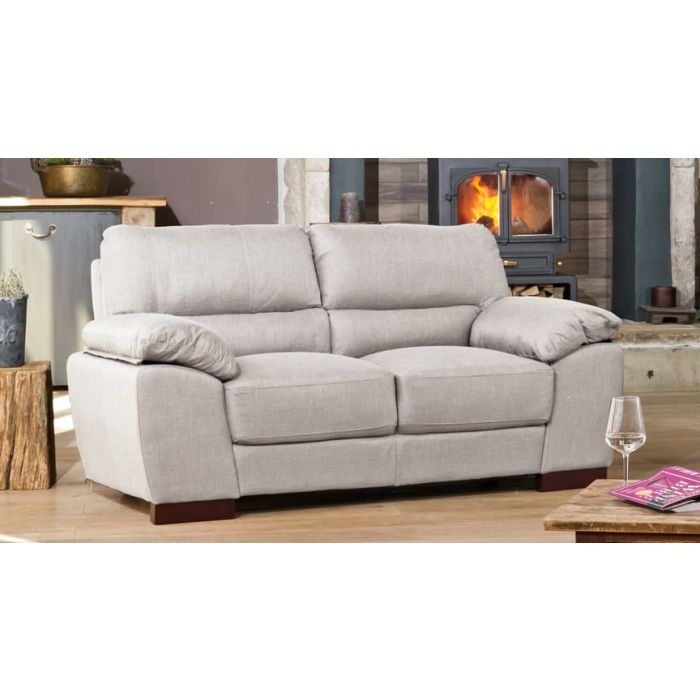 2 Seater Sofa - ARVENA Fabric Sofa - Smoke