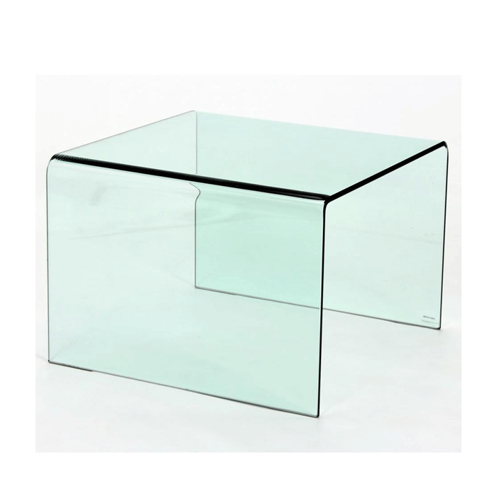 Rochford Clear Glass Lamp Table - Square