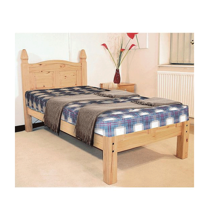 Waltham Solid Wood Bed Frame With Low Footend - Single Bed