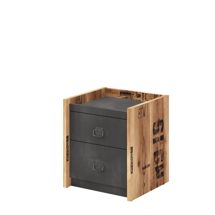 Assent Bedside Cabinet 12 - Canyon Alpine Spruce