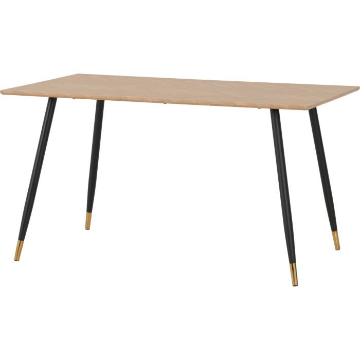 Hamilton Medium Dining Table - Oak Effect Black