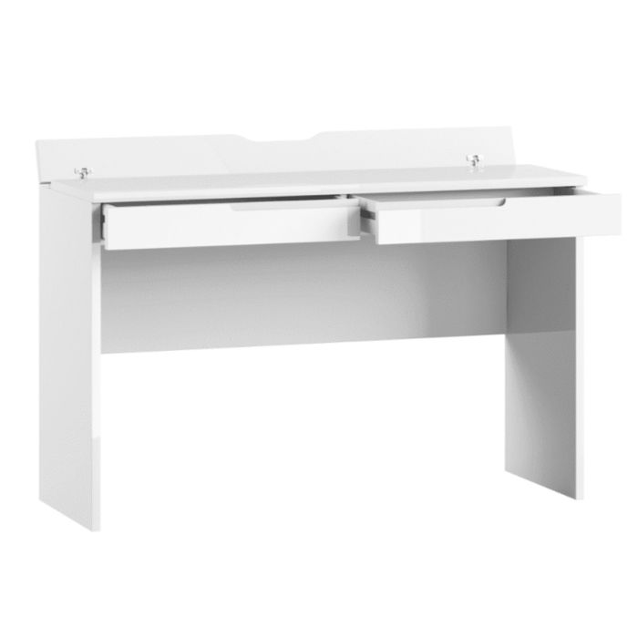 Dressing Table - VIKTORIA 2 Drawer Dresser White 120cm