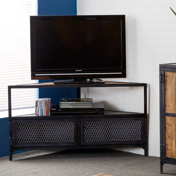 Nigel Black Metal Frame TV Unit