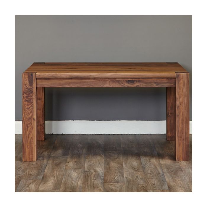 Daisy Resilient Satin Lacquer Finish Medium 150cm Dining Table - Walnut