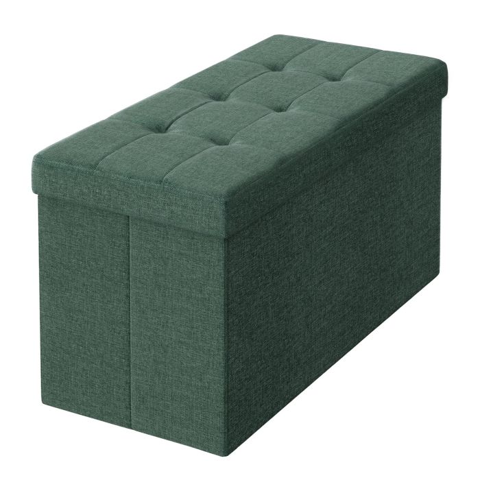WINHAM Storage Ottoman End of Bed Bench - Vintage Green