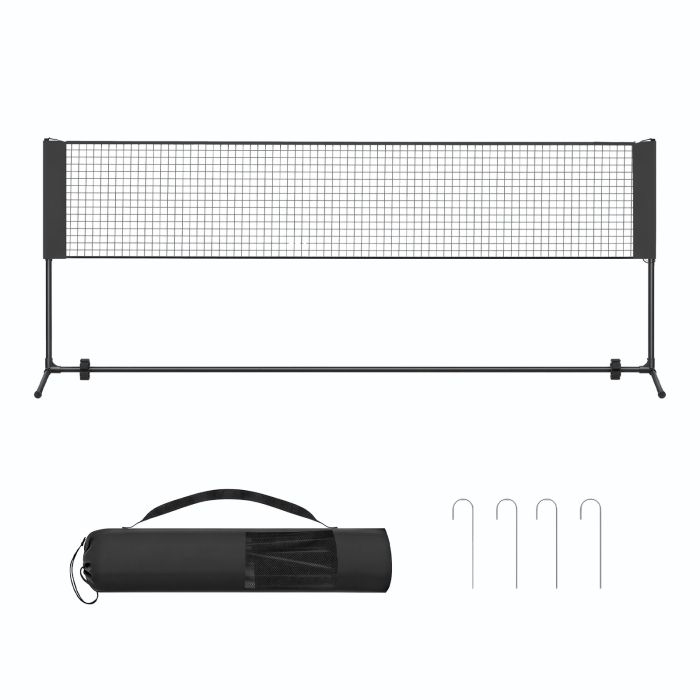 TEDEXO Height Adjustable Badminton and Volleyball Net - Black - 400cm