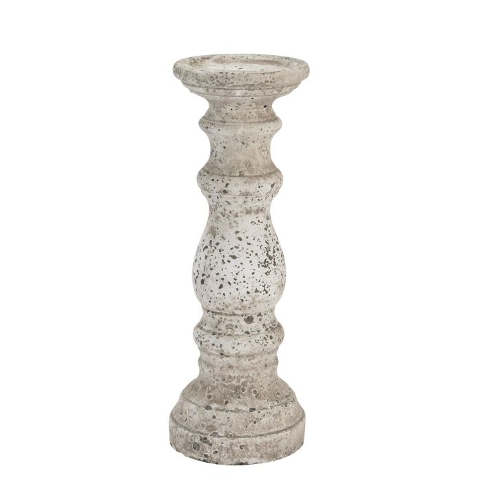 Classic Design Stone Ceramic Column Candle Holder
