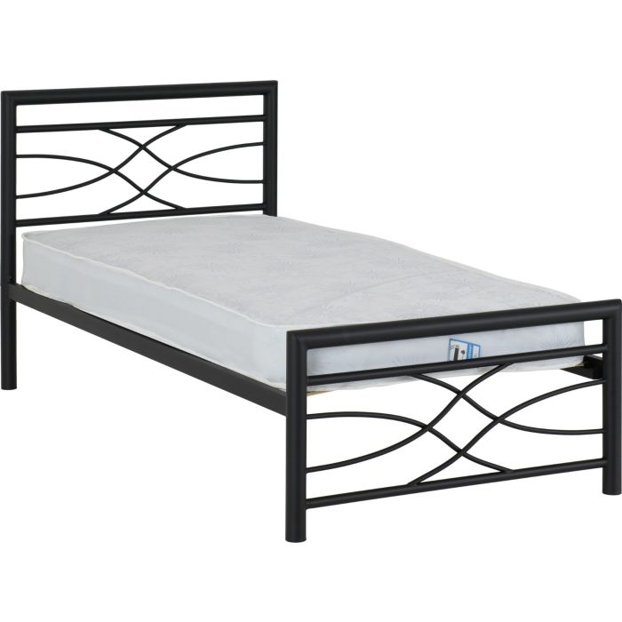 Kelly 4ft6 Double Bed - Black