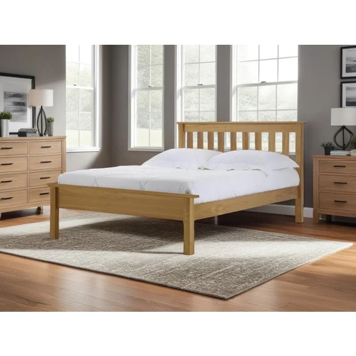 Single Bed - KIVRA 3ft Wooden Bedframe - Natural