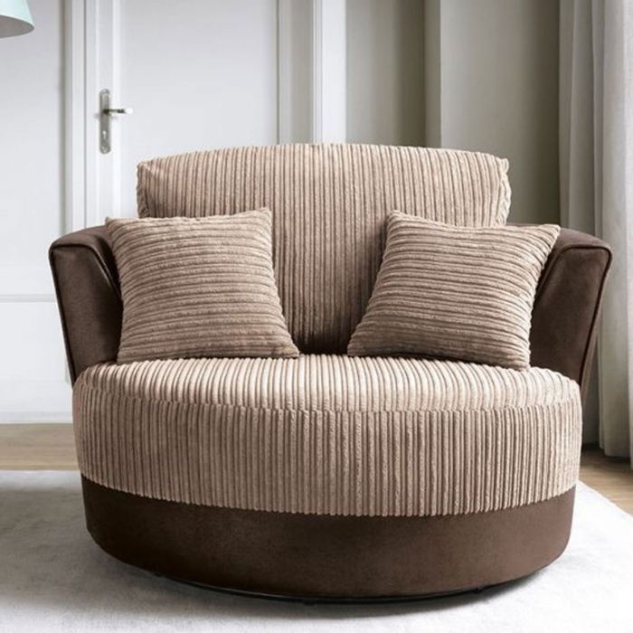 Nathaniel Swivel Chair - Brown
