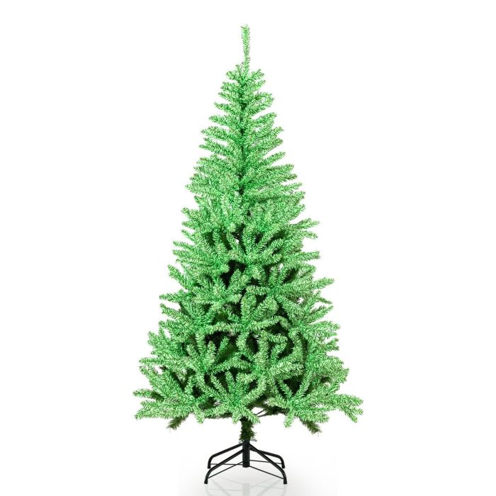 Glow-in-the-dark Hinged Artificial Christmas Tree with 692 Tips - 180 cm