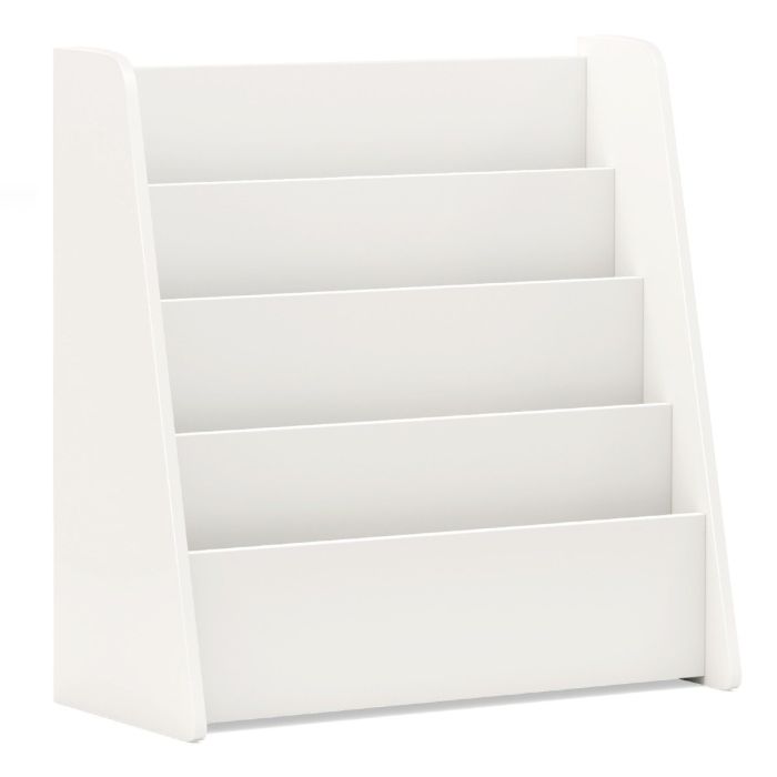 SIOV 4-Tier Kids Bookshelf with Deep Compartments for Kids Bedroom-White