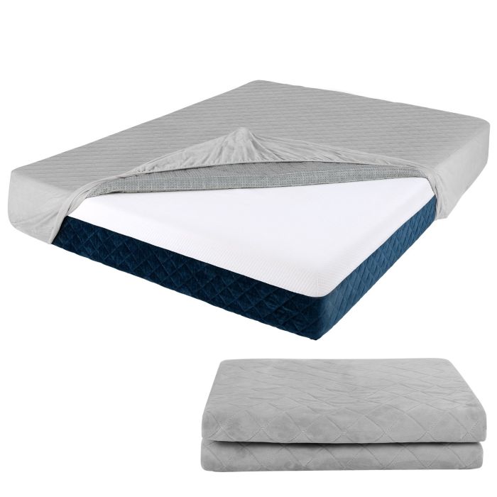 ZOCOXO Luxury Super Soft Velvet Mattress Protector - Queen size