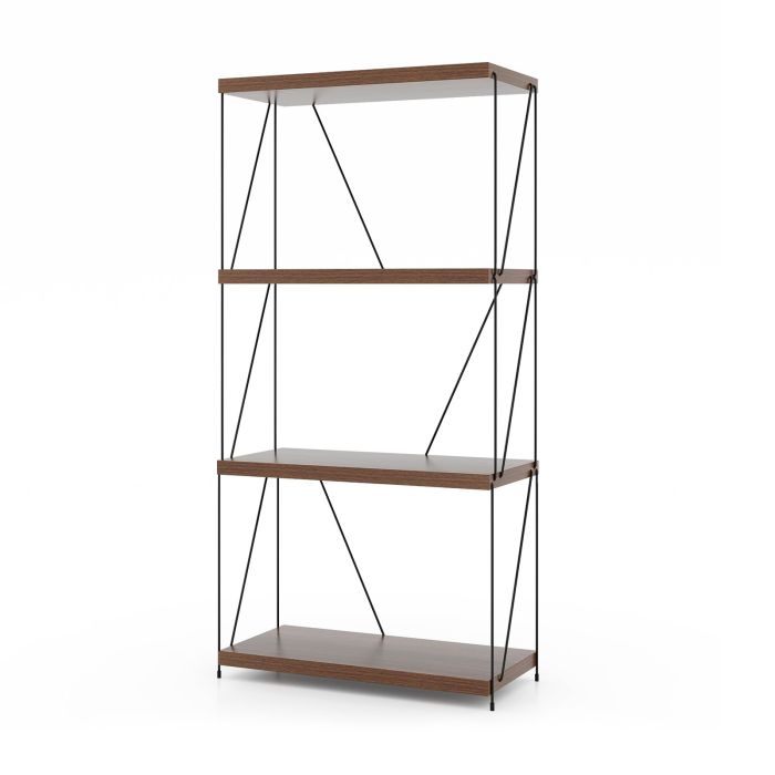 Display Rack - 2/3/4/5-Tier Multipurpose Display Rack with Metal Frame-4-Tier