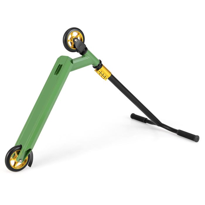 NORVELLEN Stunt Scooter Pro Trick Scooter with 2 PU Wheels for Kids-Green