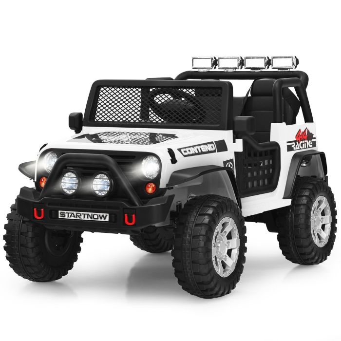 Kids Electric Vehicle - 2Seat Kids Ride on Truck - White