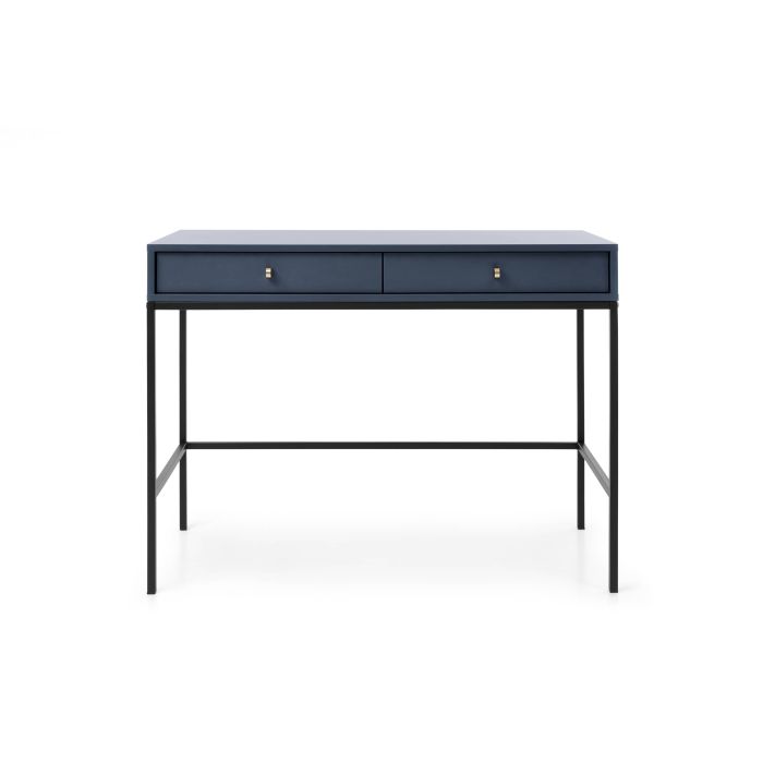 California Computer Desk with 2 Drawers - Navy