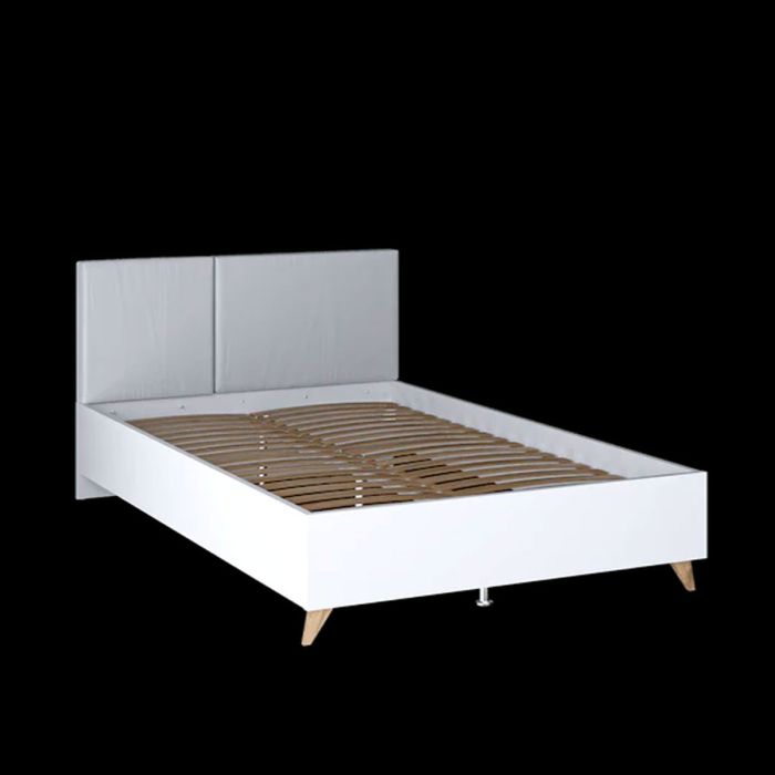 Bitternut Small Double Size Bed Frame - White
