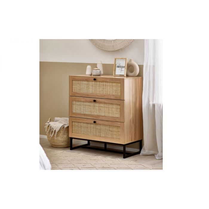 Padstow 3 Drawer Chest - Oak