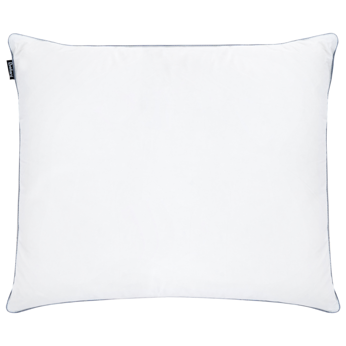 BRAVONE 3-Chamber Bed Pillow Low Duck Feathers and Down 50 x 60 cm - White