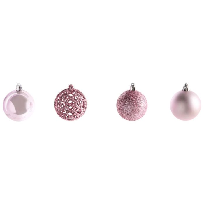 VANERNIA Set of 100 Christmas Baubles Hanging Ornament Decoration - Pink