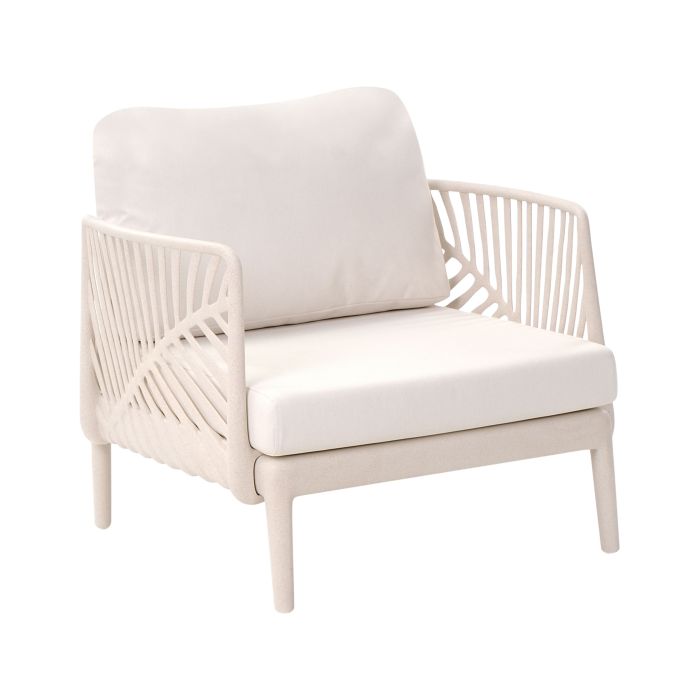 MOORSTEAD Plastic Garden Armchair - Beige