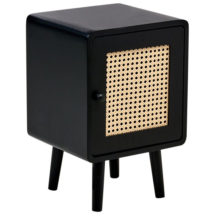 LRFEOY Bedside Table Black