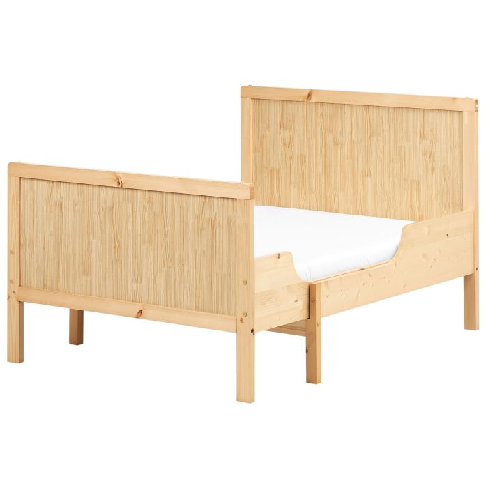 MALFI Extendable Kids Bedframe Pine Wood 90 x 200cm EU Single Bed Light Wood