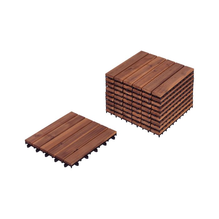Outdoor Flooring ACCETTURA Certified Acacia Wood Brown