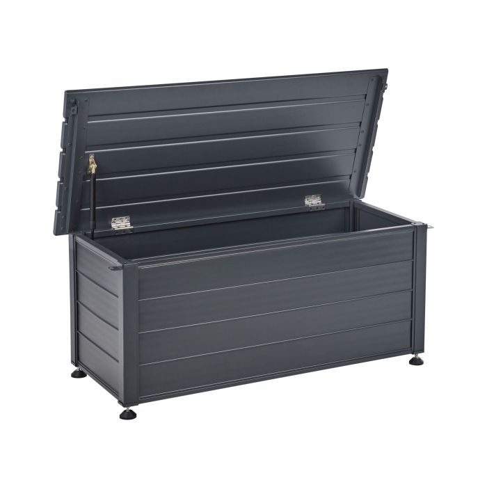 Storage Box CAMPALTO Metal 113 cm 50 cm Dark Grey