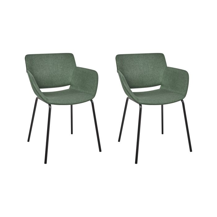 Set of 2 Dining Chairs AXTEL Green