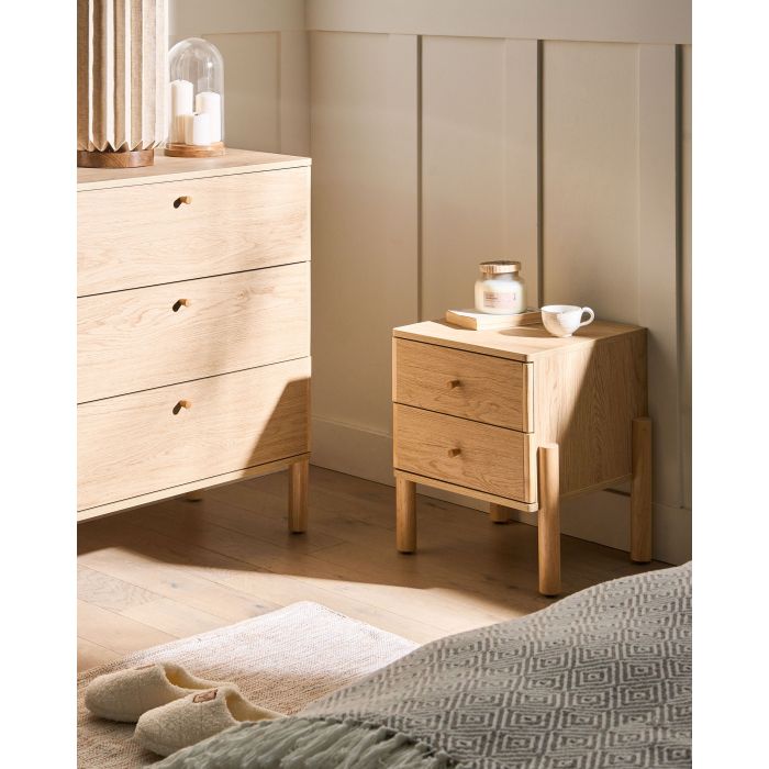 BORUXI Bedside Bedside Table - Light Brown
