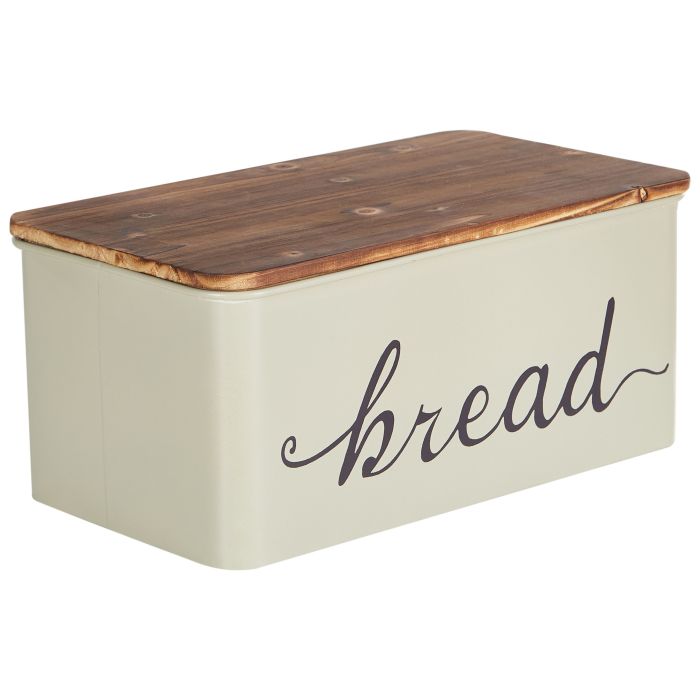 Metal Bread Box Beige GOURMANDISE