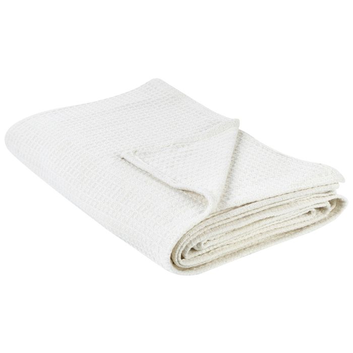Bedspread RAGALA Cotton 200 x 220 cm Light Beige