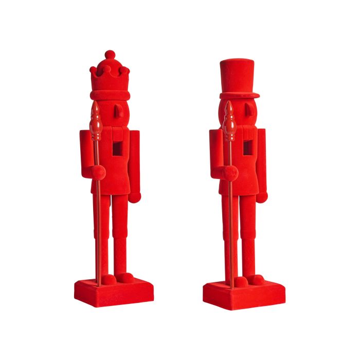 ELTHAMERE Set of 2 Figurines Nutcracker - Red