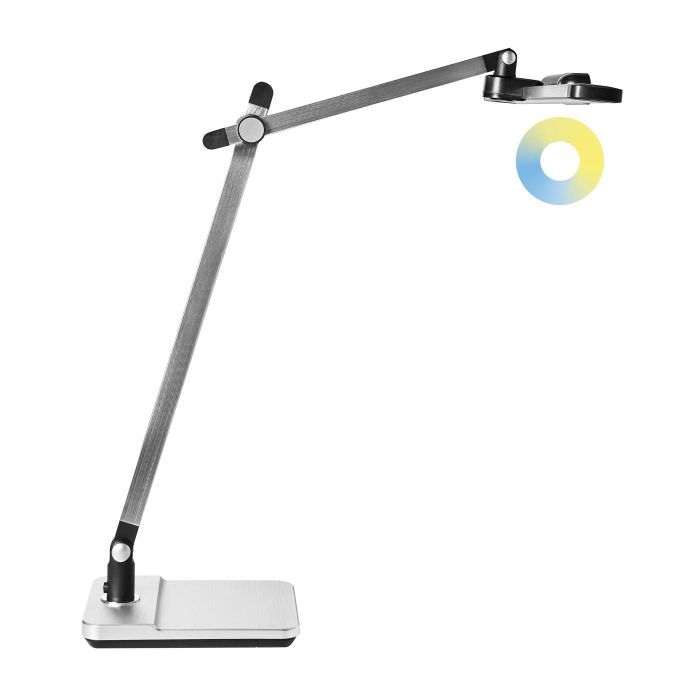CADDINGTON LED Desk Lamp with Dimmer - Silver