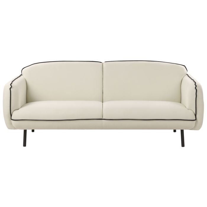 3 Seater Fabric Sofa Light Beige TONSBERG