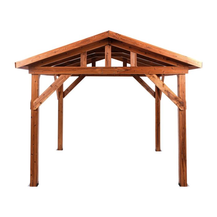 Pergola 296 x 350 cm Light Wood SECCHIA